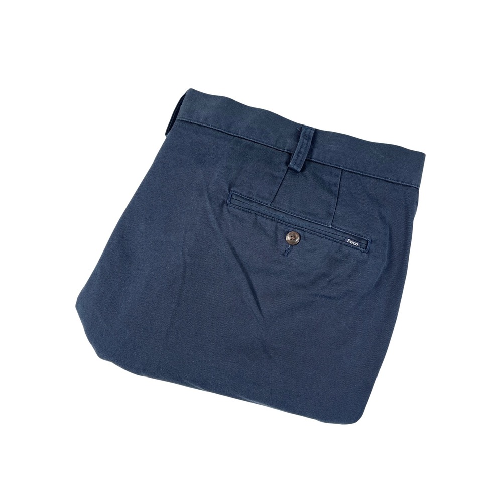 Vintage Polo Ralph Lauren Navy Blue Chino Shorts Classic Fit Men's 42T Big Tall